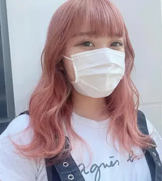 セミロング カラー GiseL アンリのヘアスタイル