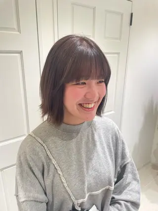 カラー ボブ／ブリーチカラー ／ゆづき🌟のヘアスタイル