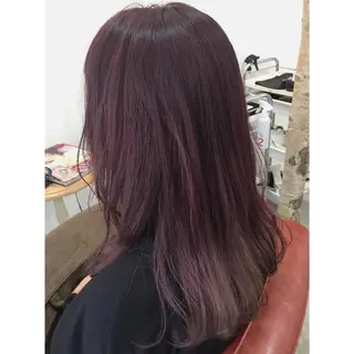 ミディアム カラー fio マナミのヘアスタイル
