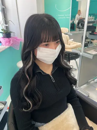 ロング mana/メンズ/ ヘアセット/ブリーチのヘアスタイル