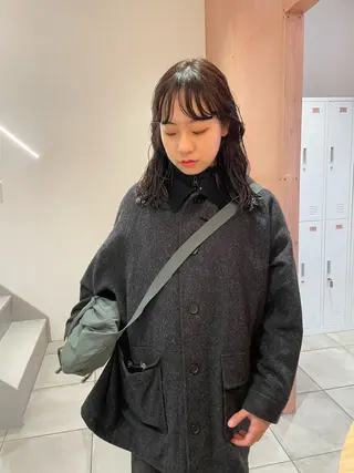 ミディアム パーマ 前原  千尋のヘアスタイル