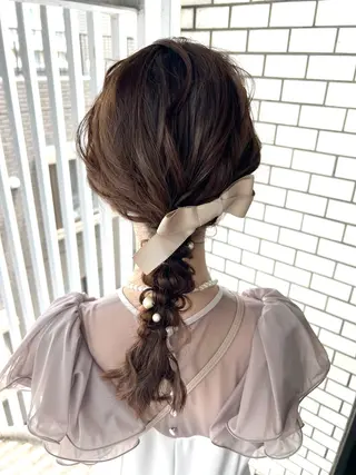 ヘアアレンジ 大人可愛いヘアメイク 💋🧚‍♀️しずかのヘアスタイル