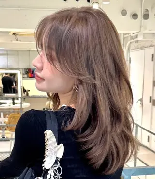 セミロング 髪質改善ヘアエステ　Reve（レーヴ）福島店所属・髪質改善ヘアエステ Reve 福島店のヘアスタイル