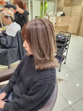 ミディアム カラー 中村 和貴 ＜Ash津田沼＞のヘアスタイル