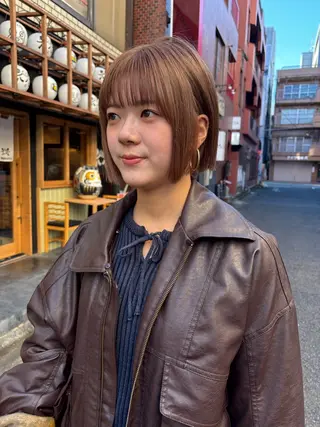 ショート カラー sakura🌸 レイヤー/韓国ヘアのヘアスタイル