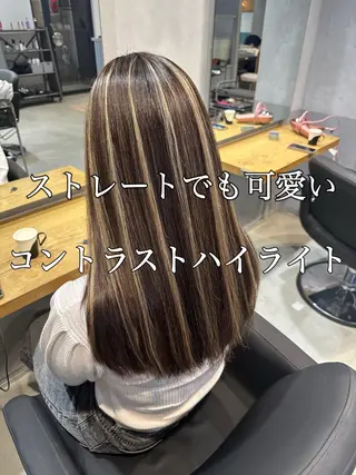 ロング カラー 💖ハイライト/ハイ トーン💖MIKIのヘアスタイル