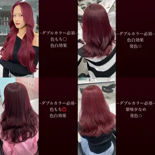 ロング カラー エフェクトブリーチ／ レイヤーカット／翔のヘアスタイル