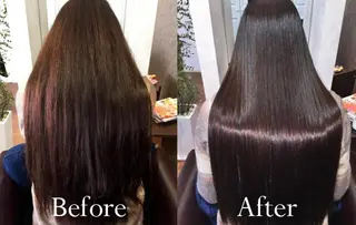 セミロング 💓透明感カラー 心斎橋No1💓のヘアスタイル