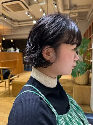 ショート パーマ ボブ/ショート 吉田竣のヘアスタイル