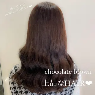 セミロング カラー ブリーチなしWカラー 🎀韓国ヘア/amiのヘアスタイル