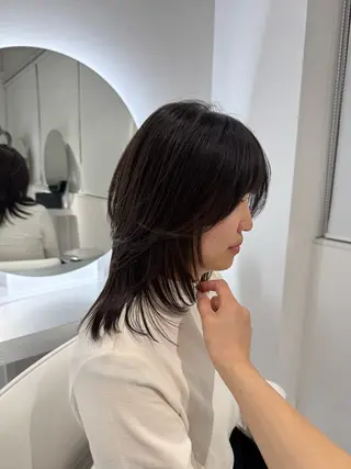 ミディアム rina/無料 レイヤーカット/上野のヘアスタイル