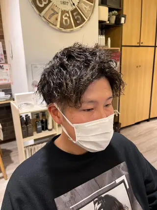 パーマ メンズ tata所属・メンズカット/ 外国人風/小嶺佑介のヘアスタイル