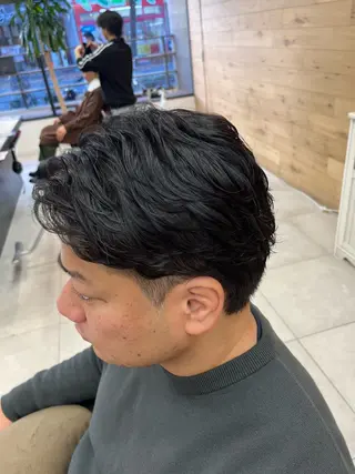 ショート パーマ メンズ ブリーチパーマ🌍 正木天のヘアスタイル