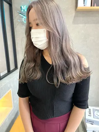 セミロング カラー mood tatemachiのヘアスタイル