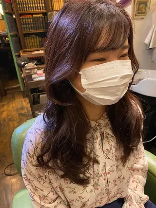 ロング カラー ヤスザトアヤノ ／レイヤー／オリーブのヘアスタイル