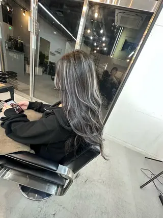 ロング ハイライト/髪質改善 ans/黒木 和大のヘアスタイル