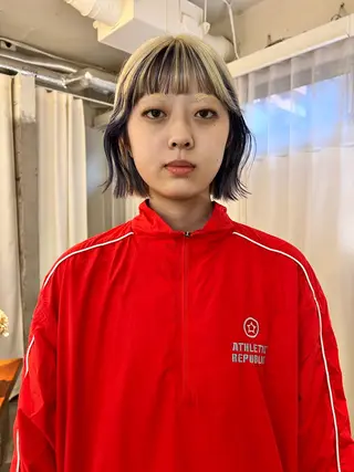 ショート カラー haco＋所属・圧倒的デザイン力 店長🎨RENAのヘアスタイル