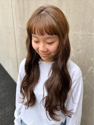 カラー カエデ🐬 カットモデルのヘアスタイル