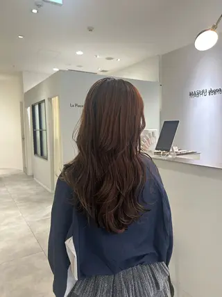 ロング カラー Nanami🧸🤍 ワンカラーモデル募集のヘアスタイル