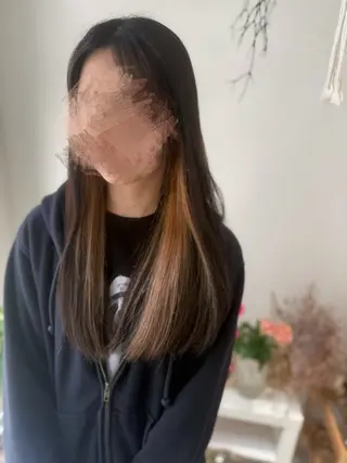 ロング カラー 🎀花屋併設サロン 荘司まゆり🎀‪‪のヘアスタイル