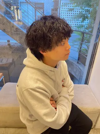 パーマ メンズ one eighty所属・竹之内 凜華のヘアスタイル