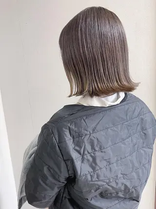 ミディアム カラー ケアブリーチ /髪質 改善/古橋圭史郎のヘアスタイル