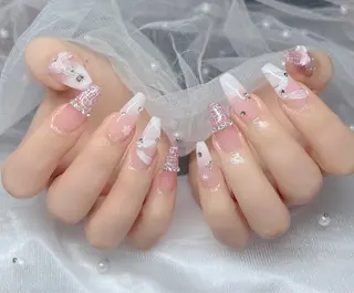 ネイル 🎀PG🩵 ネイルサロンのネイルデザイン