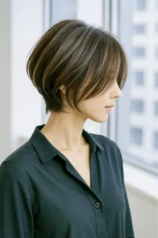 ショート 美才治 秀欣 (ビサイジ ヒデキ)のヘアスタイル