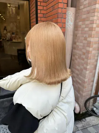 ミディアム カラー 艶髪レイヤー上田 紗也🇰🇷💗のヘアスタイル