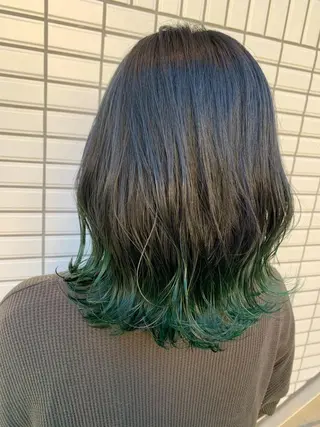 ミディアム メンズパーマ/難波/ 心斎橋　室園亮佑のヘアスタイル