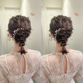 ミディアム ヘアアレンジ エクステ/ハイトーン 🐏☁️miminaのヘアスタイル