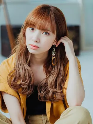 ロング カラー ハイライト&曲がる 縮毛矯正特化 玉置のヘアスタイル