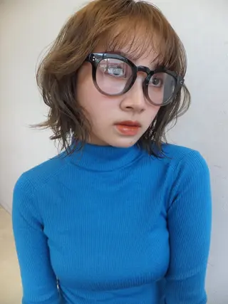 ショート カラー nono/パーマ /顔まわりカット🐈のヘアスタイル