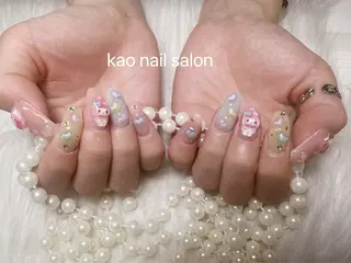 ネイル kao nail マグネット/長さだしのネイルデザイン