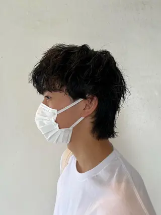 パーマ メンズ 中井 一葉のヘアスタイル