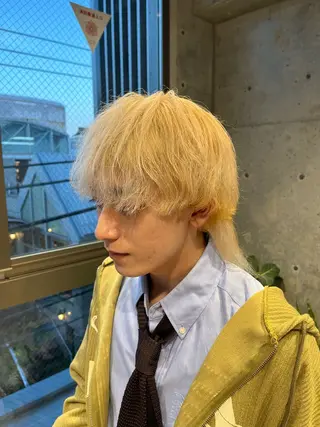 カラー ヘアアレンジ メンズ 髪質改善・艶カラー・ ボブ・リクト💥のヘアスタイル