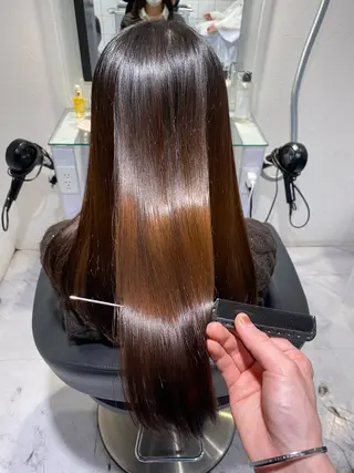 ロング 透明感♡グレージュ ♡ミルクティー♡のヘアスタイル