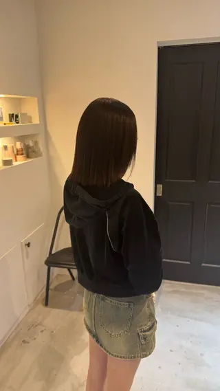 ショート カラー 華奈/オリーブ/ ベージュ/抜け感🥣のヘアスタイル