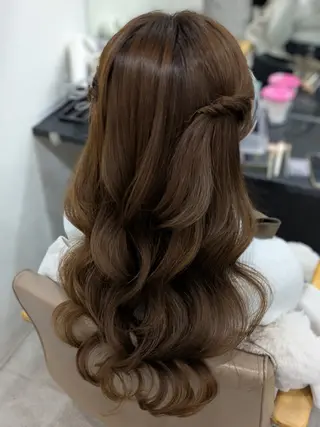 ロング ヘアアレンジ ヘアセット/中洲 Akaneのヘアスタイル