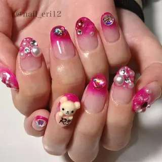 ミディアム ネイル nail salon &e eriのネイルデザイン
