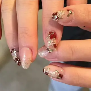 ネイル unwind ┊︎冬っぽネイル🛷のネイルデザイン