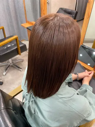 ミディアム カラー 荒川 桃花のヘアスタイル