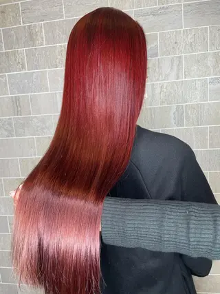 ロング 柳井 瑠菜のヘアスタイル