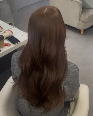 ロング カラー カラーモデル募集/ 森本明花のヘアスタイル