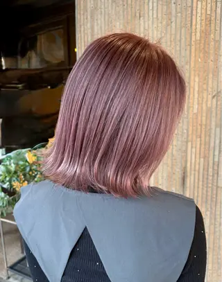 ミディアム カラー Gain池下 レディースのヘアスタイル