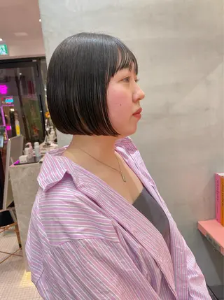 ショート Misaki /ボブ/縮毛矯正のヘアスタイル