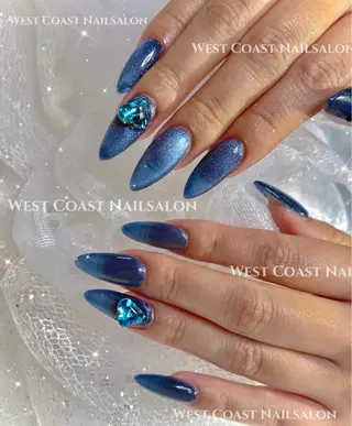 ネイル リボン、ガーリー パーツ放題専門店のネイルデザイン