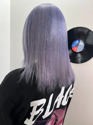 セミロング カラー ヘアアレンジ 🧨ブリーチー×ボブ レイヤー💎じゅえるのヘアスタイル