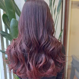 ロング カラー ブリーチカラー🦖 岡部木乃夏のヘアスタイル