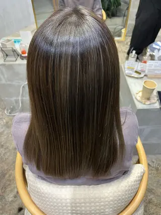 セミロング 髪質改善 十河　勇作のヘアスタイル